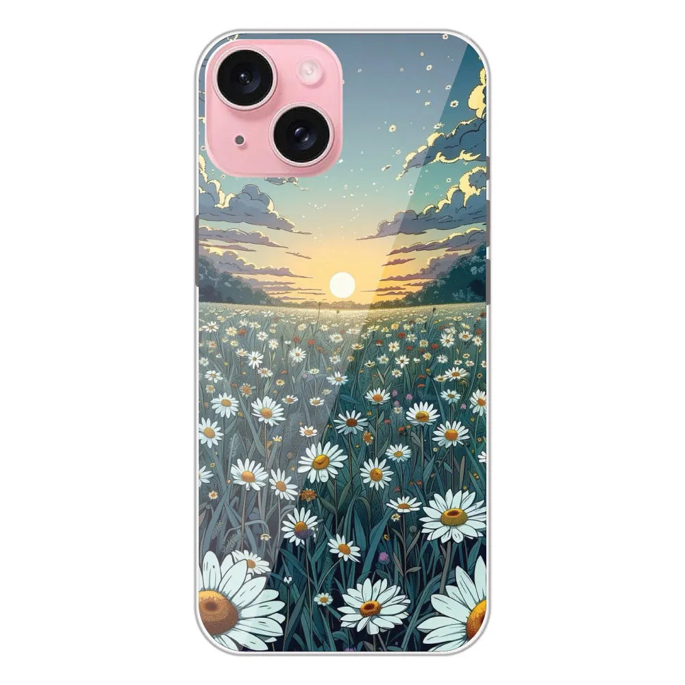 Daisy Sunset - Printed Silicone Case For Apple iPhone 15