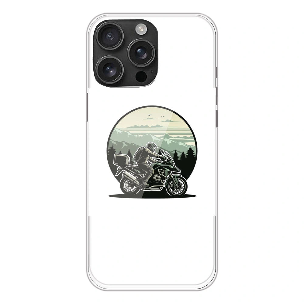 Biker - Printed Silicone Case For Apple iPhone 16 Pro Max