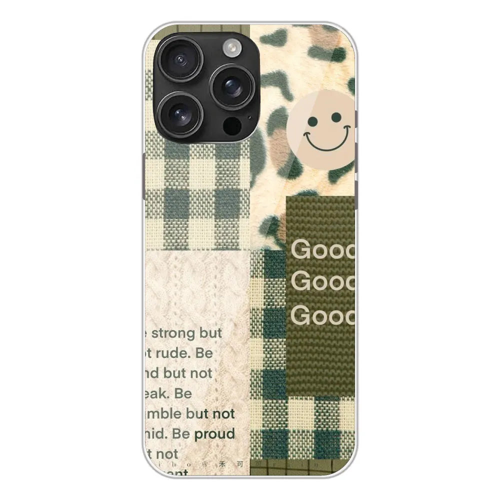 Patchwork Positivity - Printed Silicone Case For Apple iPhone 16 Pro Max