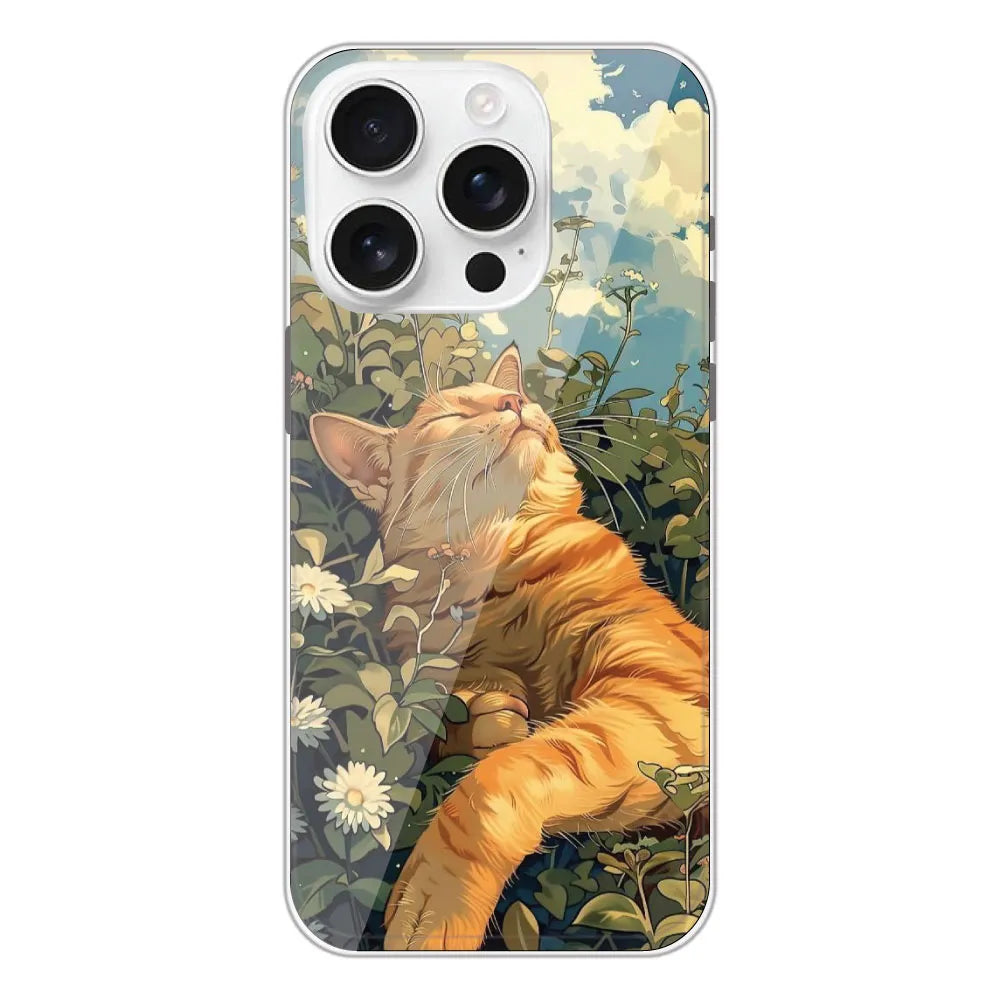 Garfield Sleeping - Printed Silicone Case For Apple iPhone 16 Pro