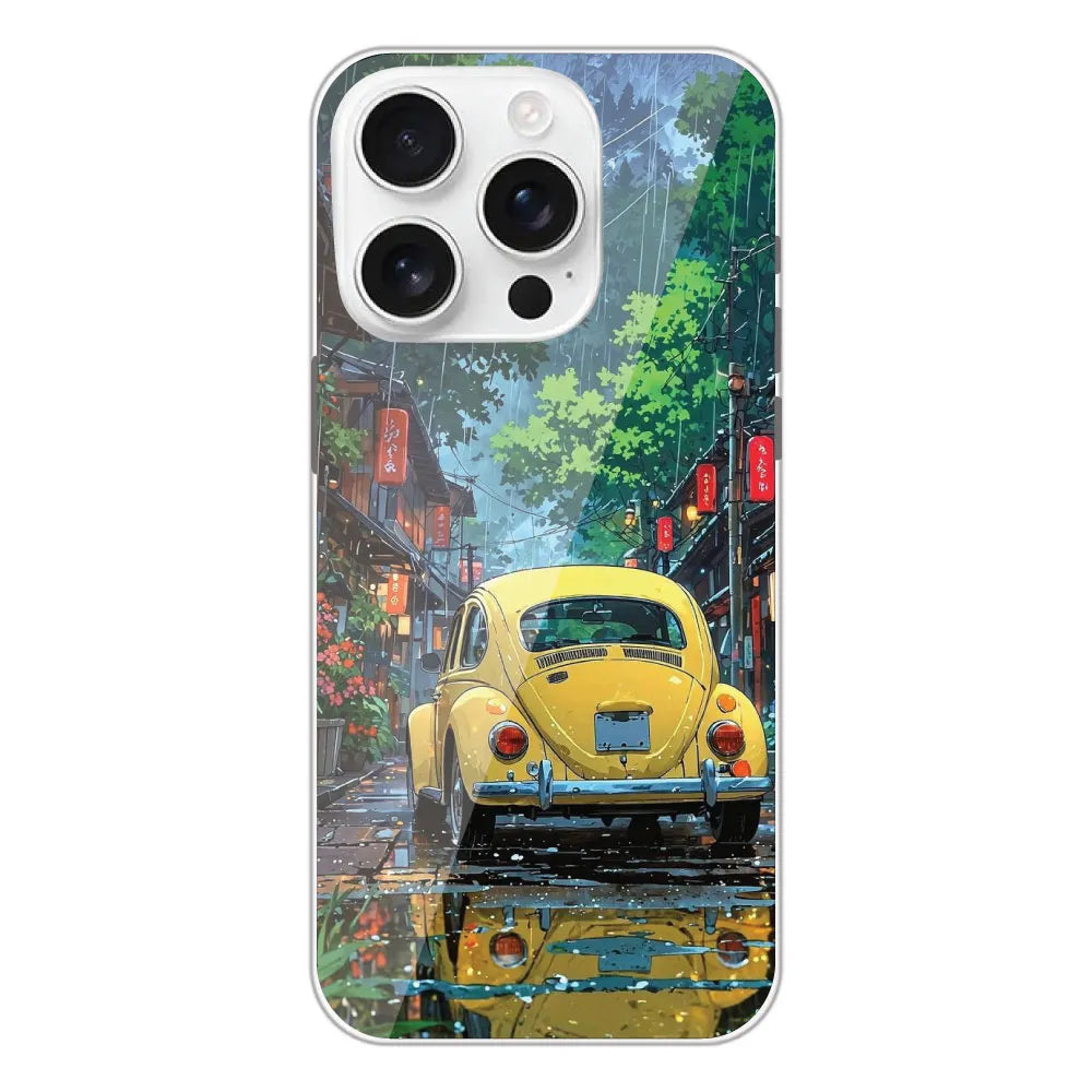 Yellow Bettle - Printed Silicone Case For Apple iPhone 16 Pro