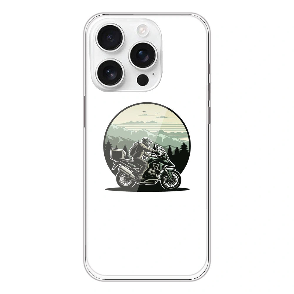 Biker - Printed Silicone Case For Apple iPhone 16 Pro