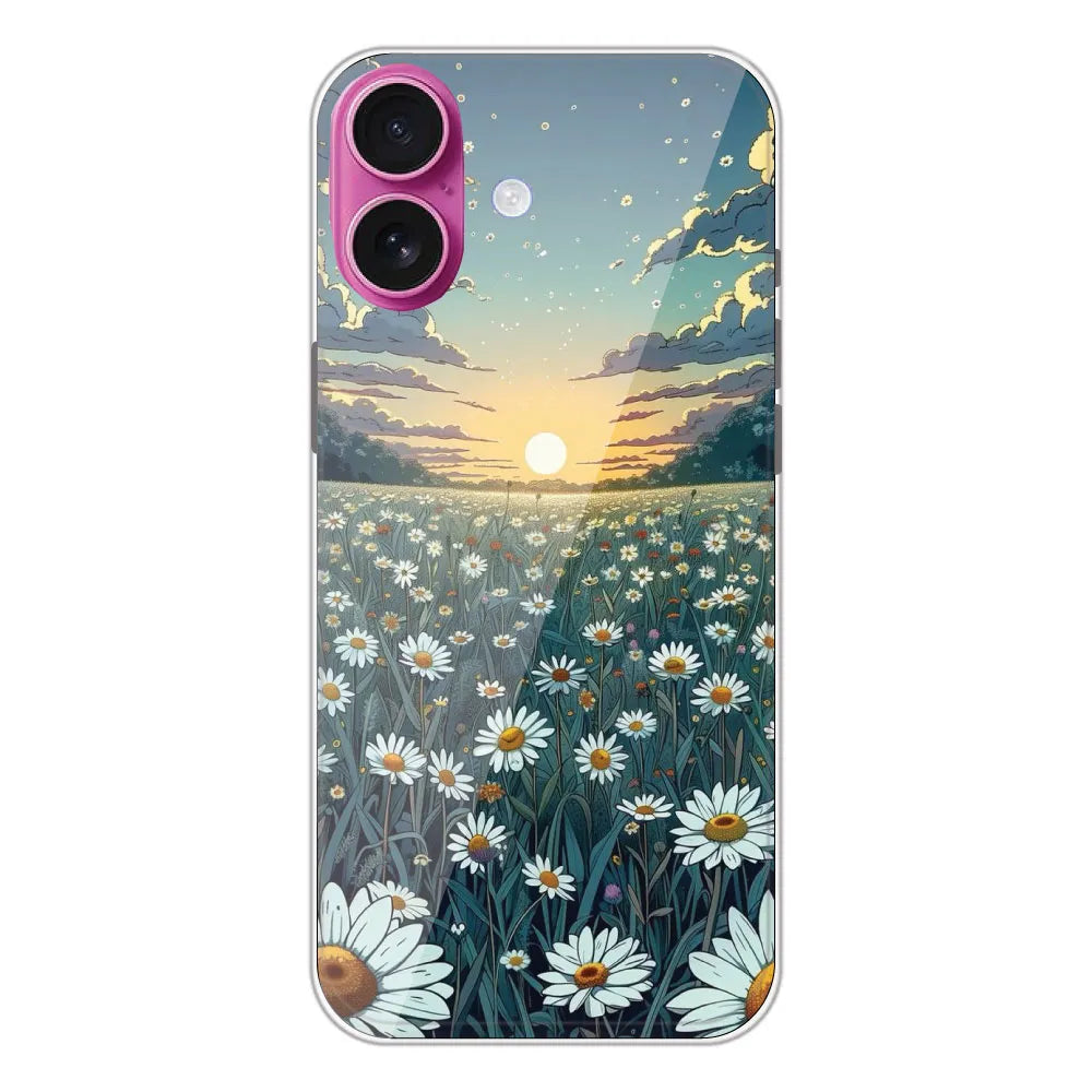 Daisy Sunset - Printed Silicone Case For Apple iPhone 16 Plus