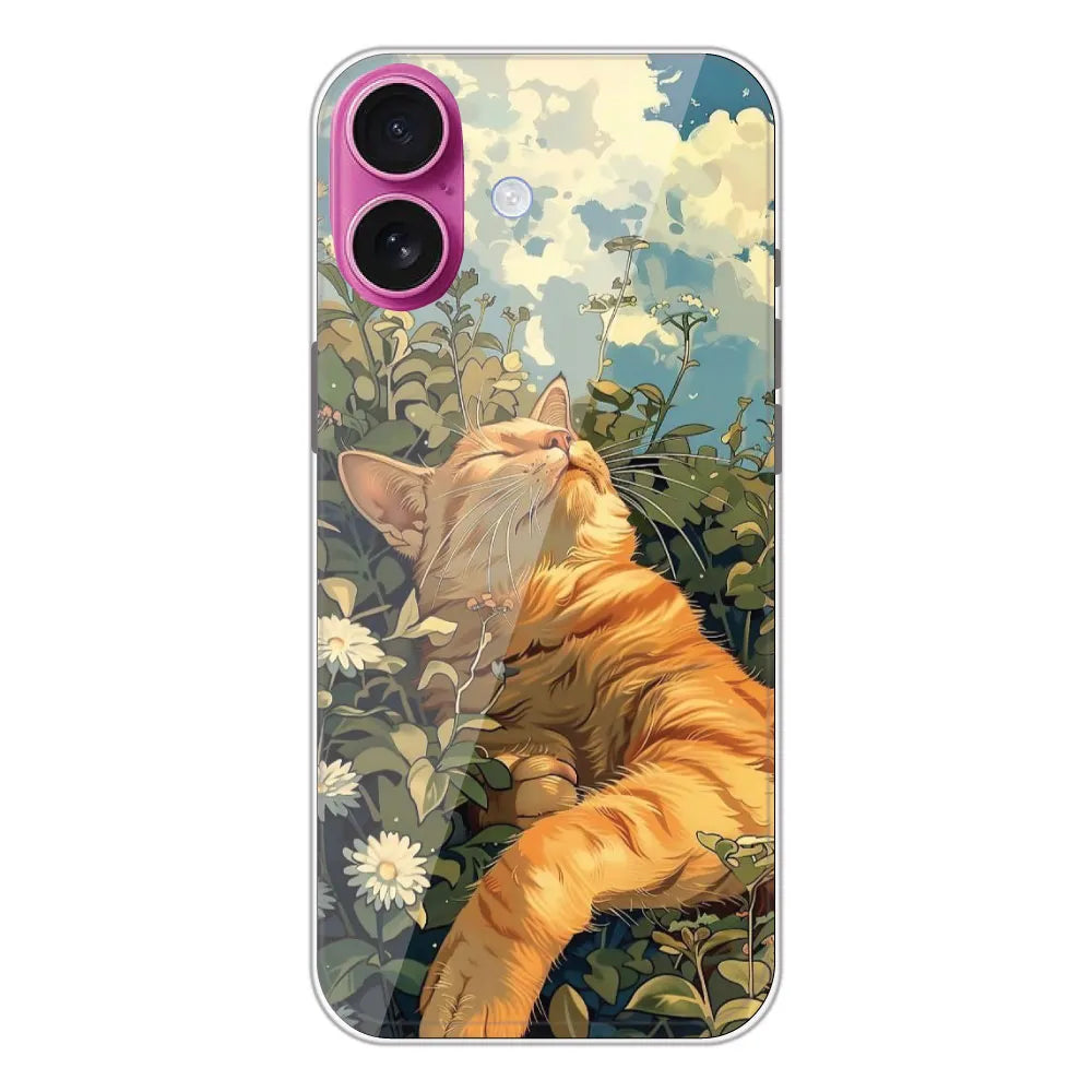 Garfield Sleeping - Printed Silicone Case For Apple iPhone 16 Plus