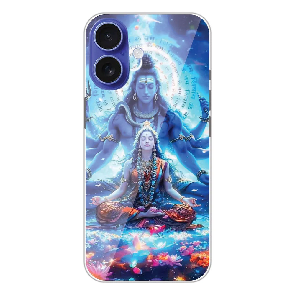 Shiv Parvati - Printed Silicone Case For Apple iPhone 16