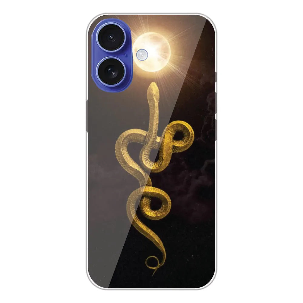 Golden Serpent - Printed Silicone Case For Apple iPhone 16