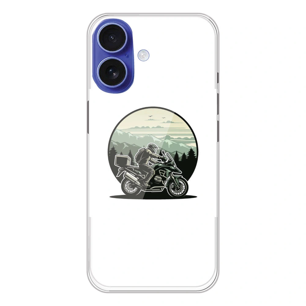 Biker - Printed Silicone Case For Apple iPhone 16