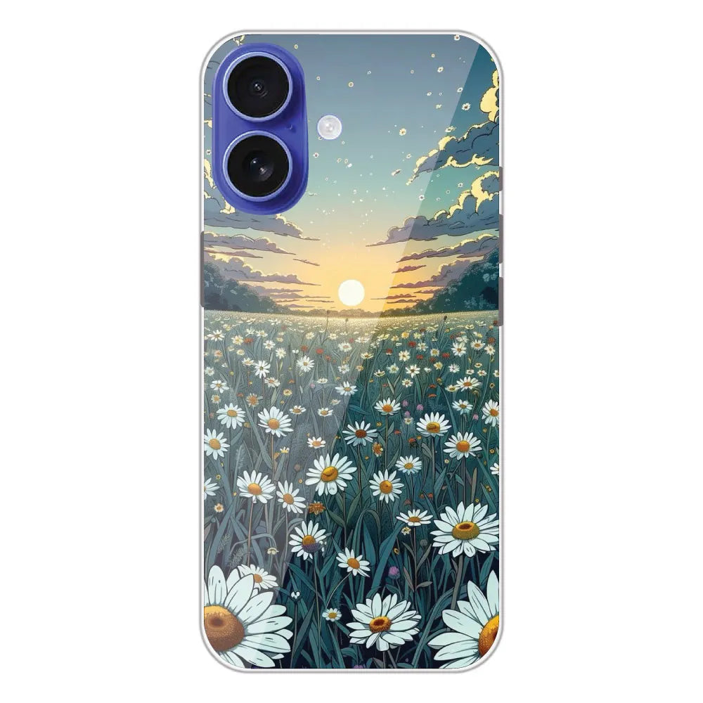 Daisy Sunset - Printed Silicone Case For Apple iPhone 16