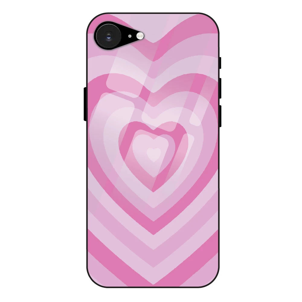 Pink Hearts - Glass Case For Apple iPhone 16e