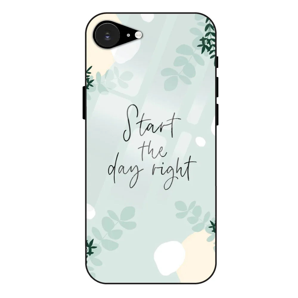 Start The Day Right - Glass Case For Apple iPhone 16E