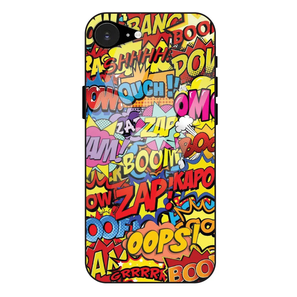 Comic Pop Art - Glass Case For Apple iPhone 16E