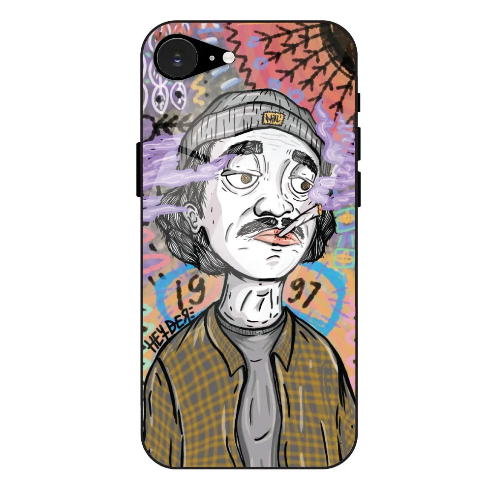 A Smoking Portrait - Glass Case For Apple iPhone 16E