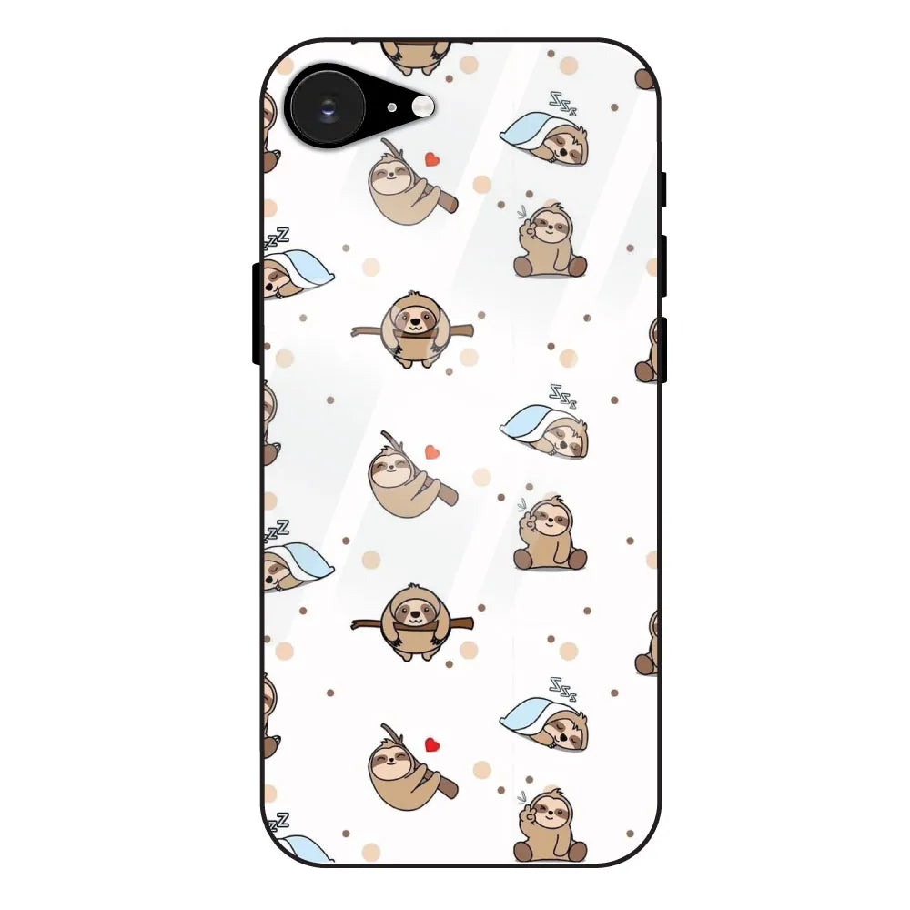 Sloths - Glass Case For Apple iPhone 16E