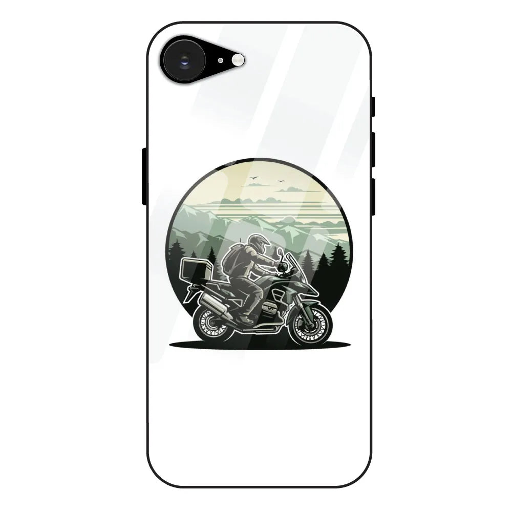 Biker - Glossy Metal Silicone Case For Apple iPhone 16E