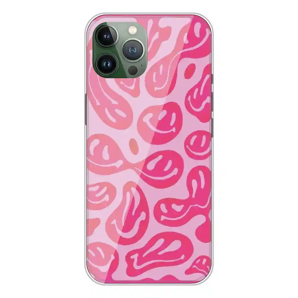 Pink Smiles - Printed Silicone Case For Apple iPhone 11 Pro Max