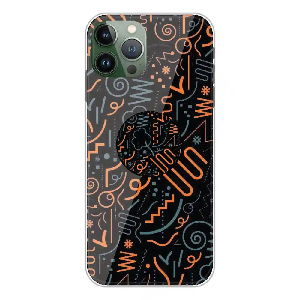 Orange Graffiti - Silicone Grip Case For Apple iPhone 11 Pro Max