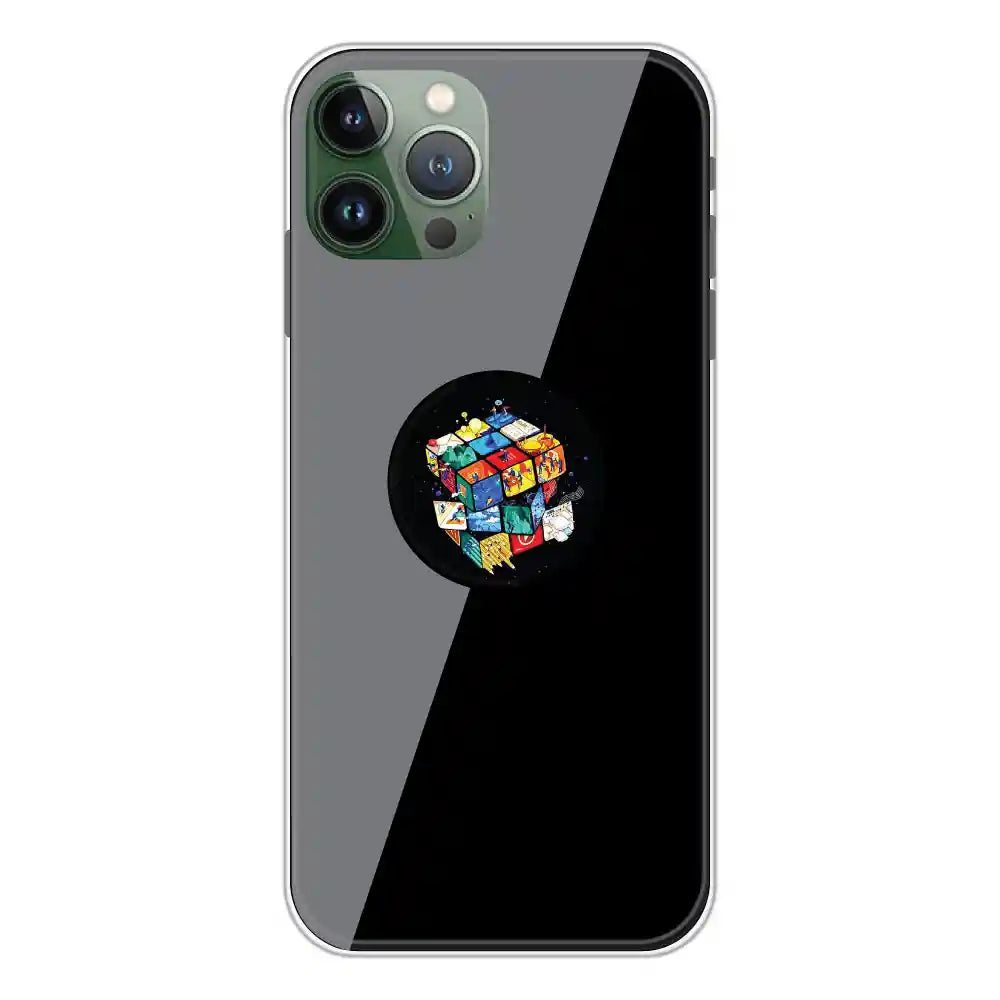 Rainbow Cube - Silicone Grip Case For Apple iPhone 11 Pro Max