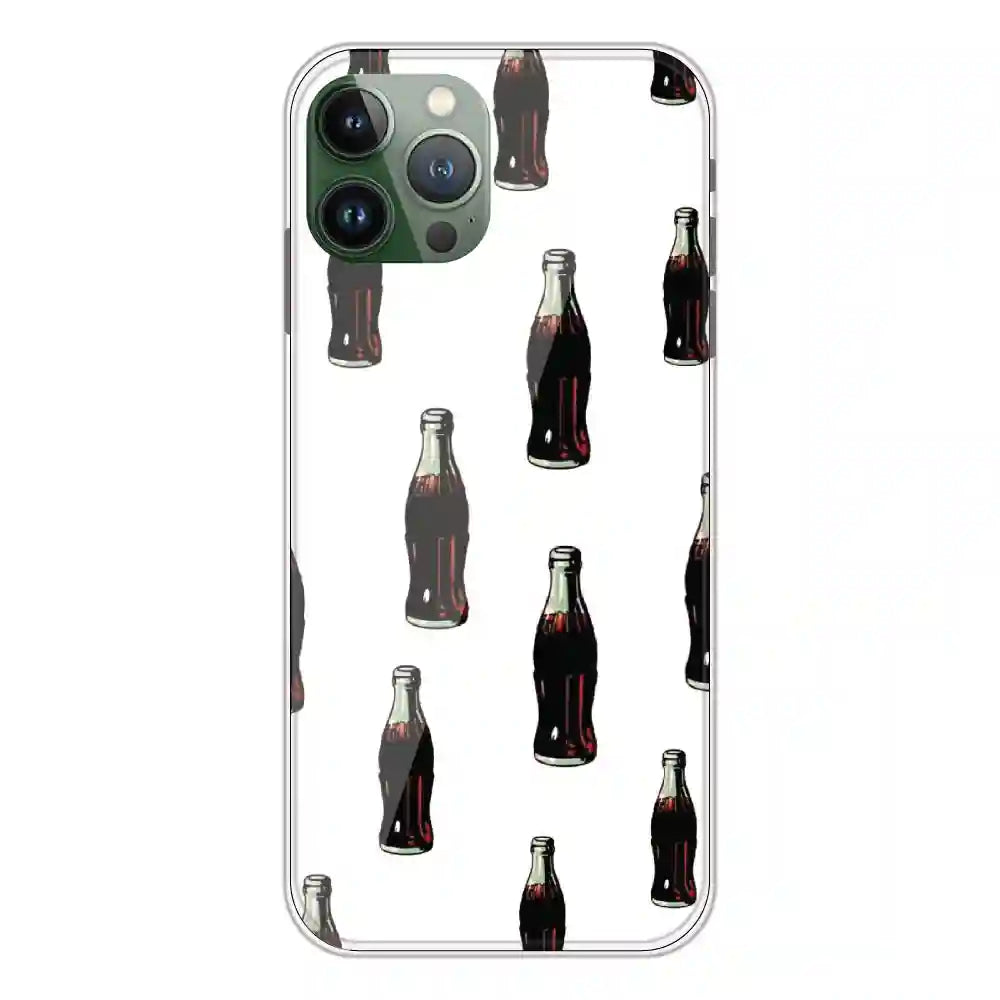 Soft Drinks - Clear Printed Silicone Case For Apple iPhone 11 Pro Max