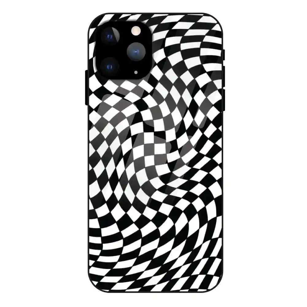 Checks - Glass Case For Apple iPhone 11 Pro Max