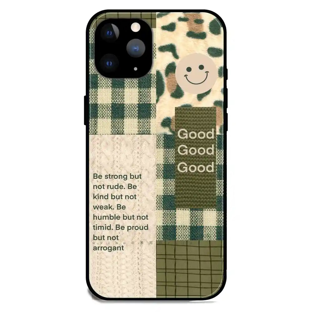 'Patchwork Positivity - Glossy Metal Silicone Case For Apple iPhone 11 Pro Max