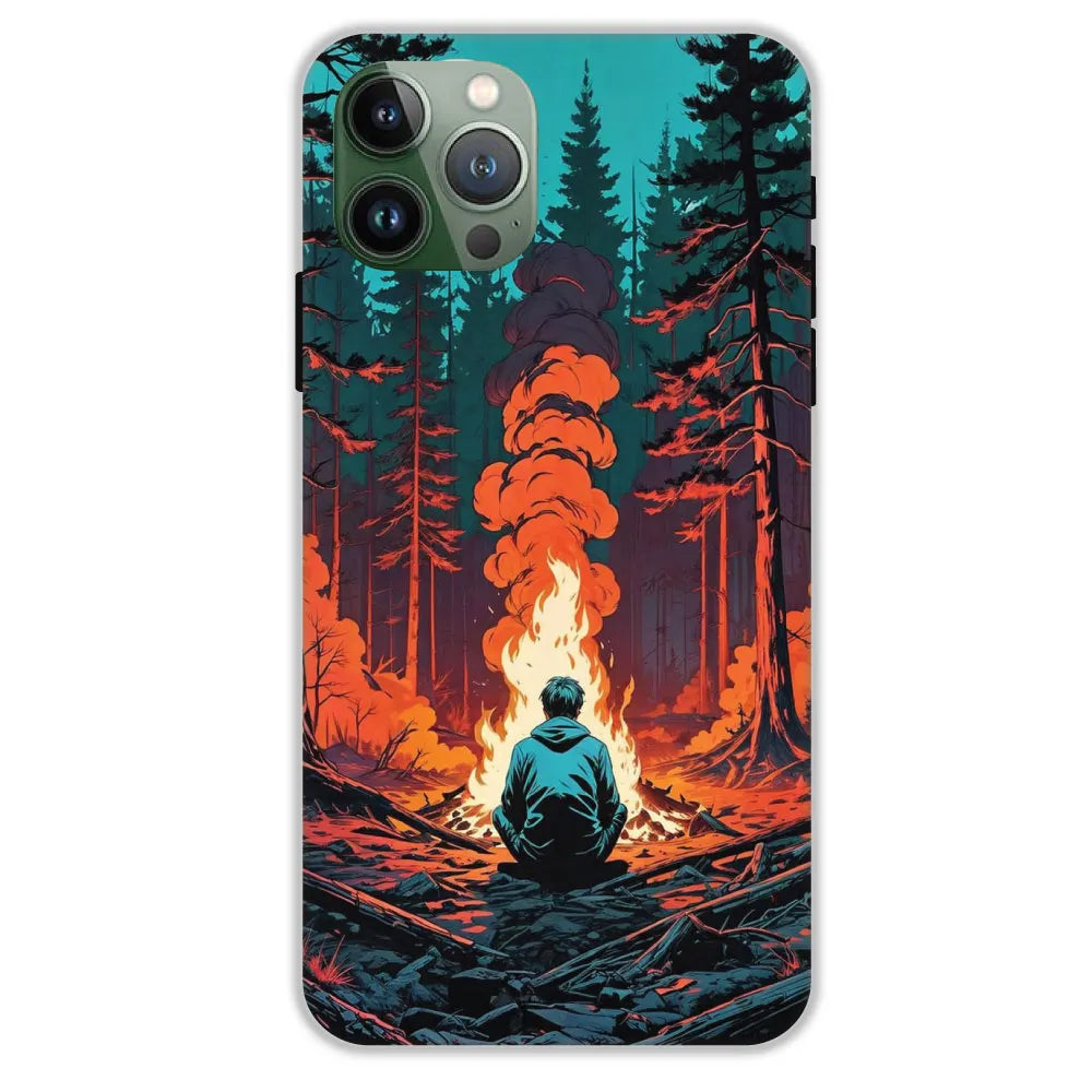 Boy With Camp Fire - Hard Cases For Apple iPhone 11 Pro Max