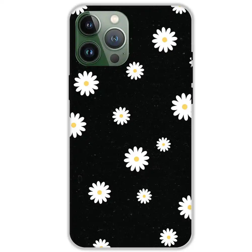 White And Black Flower - Hard Cases For Apple iPhone 11 Pro Max