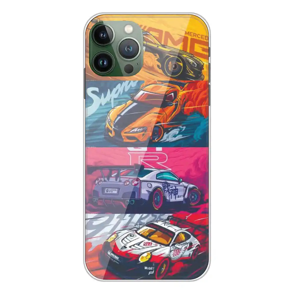Sports Car - Printed Silicone Case For Apple iPhone 11 Pro