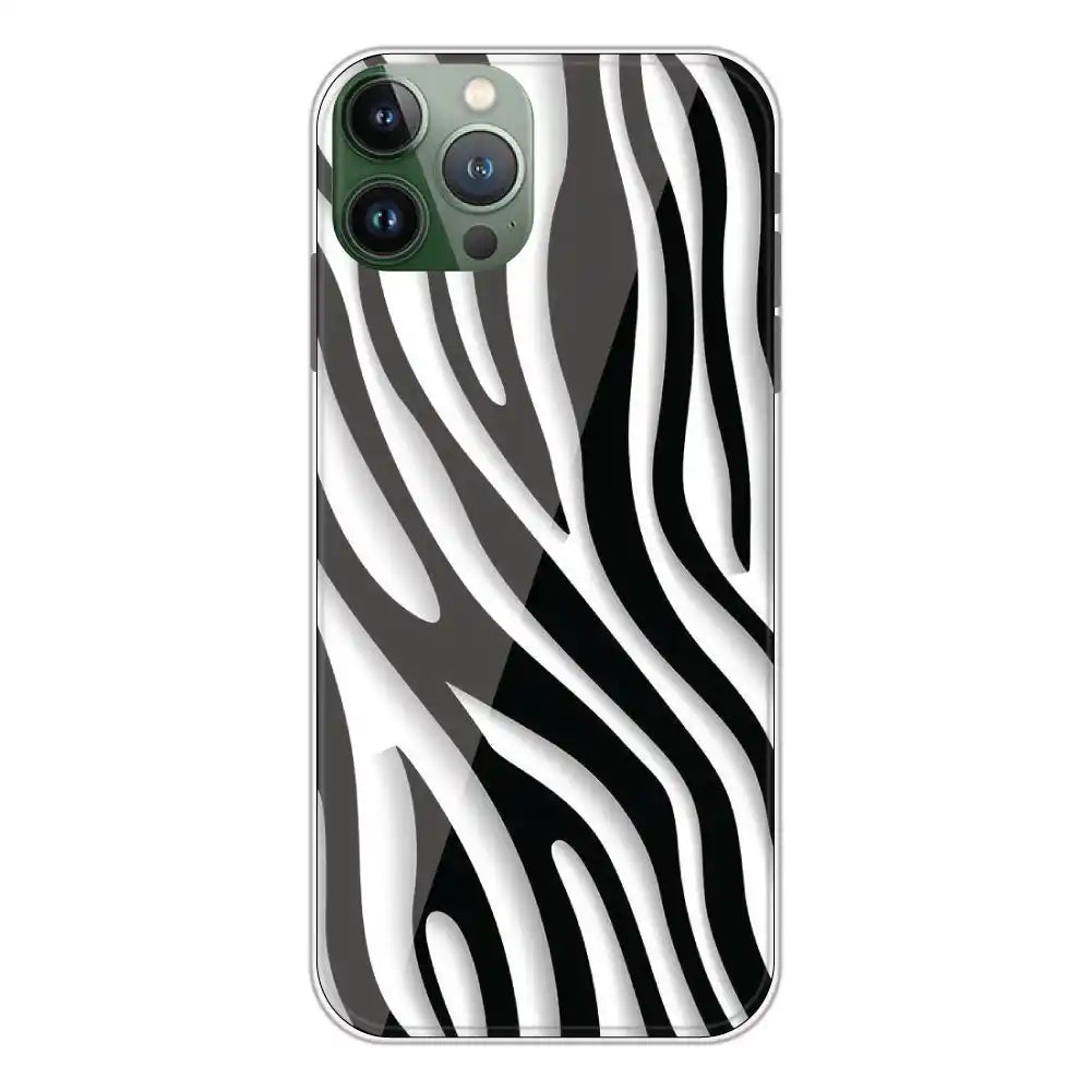 Zebra Print - Clear Printed Silicone Case For Apple iPhone 11 Pro
