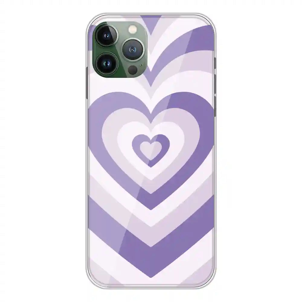 Dark Purple Hearts - Printed Silicone Case For Apple iPhone 11 Pro