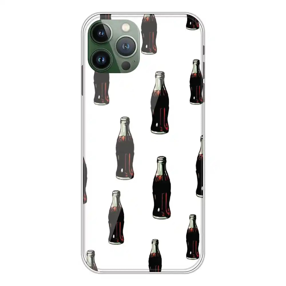 Soft Drinks - Clear Printed Silicone Case For Apple iPhone 11 Pro