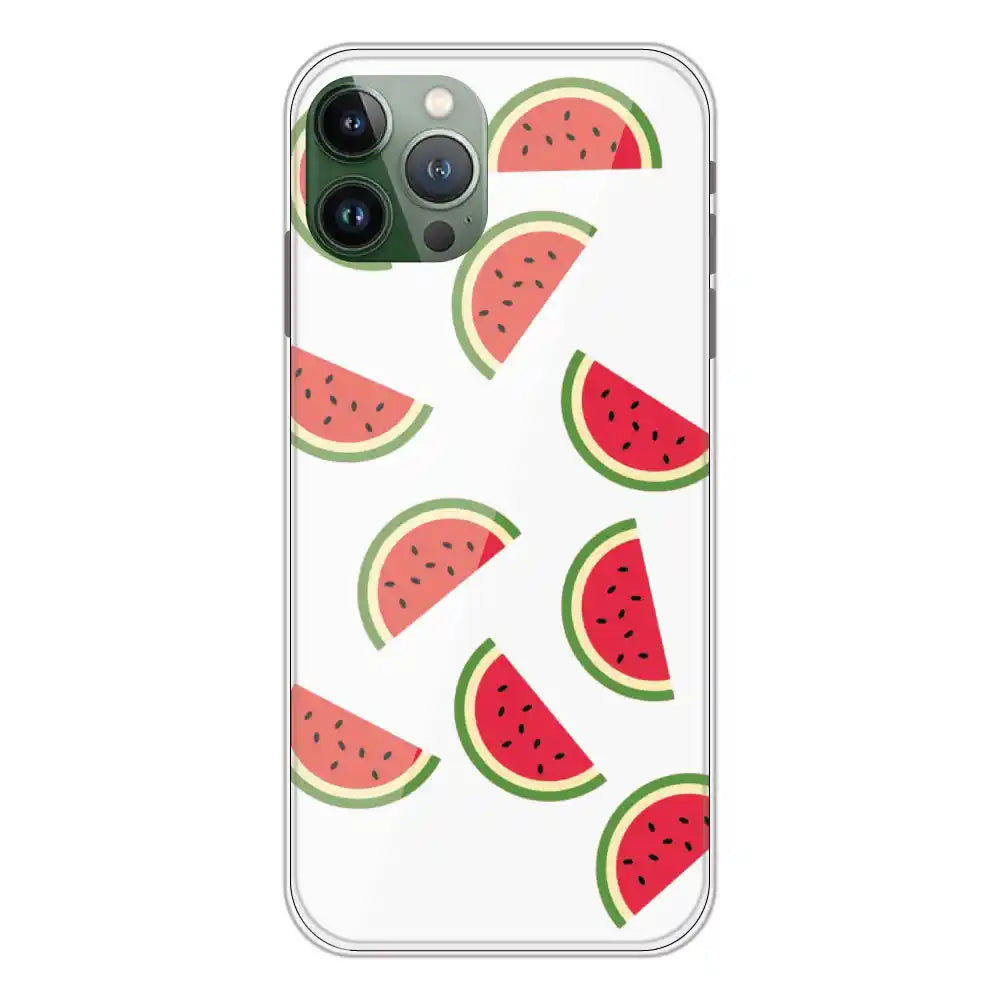 Watermelons - Clear Printed Silicone Case For Apple iPhone 11 Pro