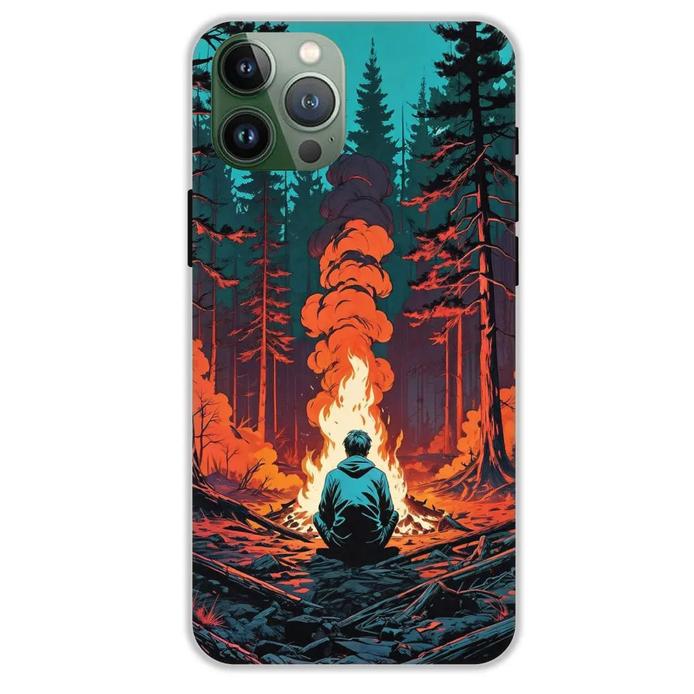 Boy With Camp Fire - Hard Cases For Apple iPhone 11 Pro