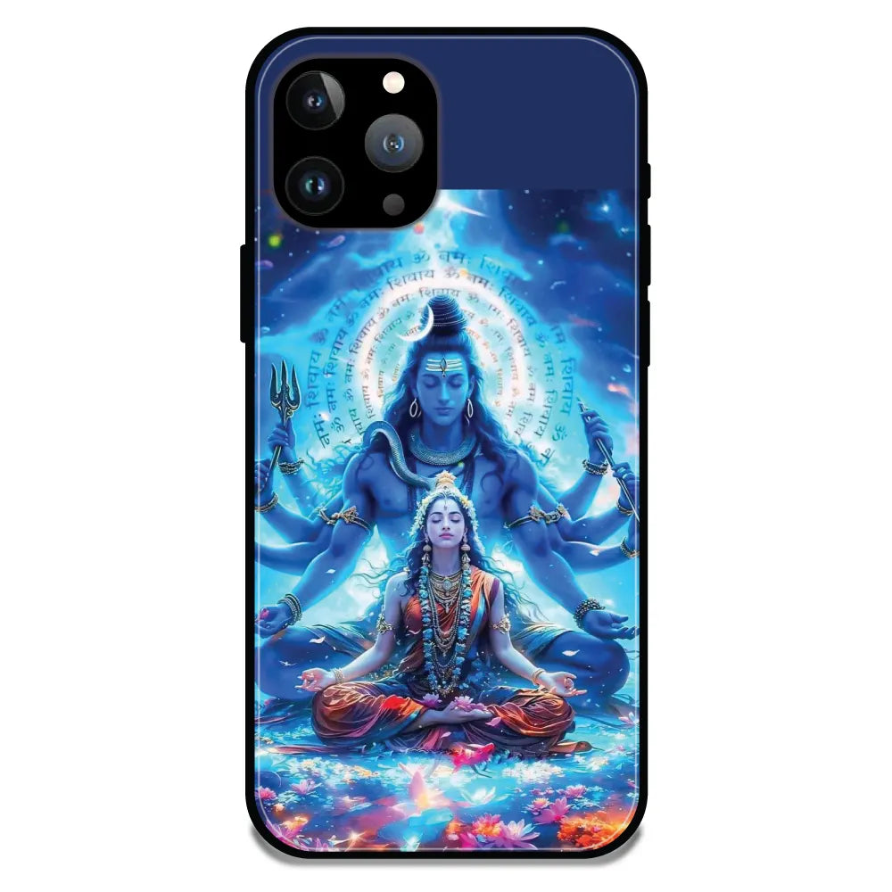 'Shiv Parvati - Glossy Metal Silicone Case For Apple iPhone 11 Pro