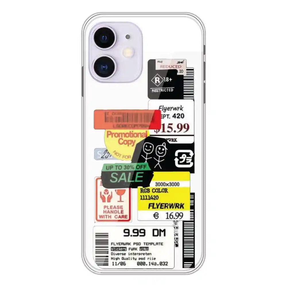 Sales - Clear Printed Silicone Case For Apple iPhone 11