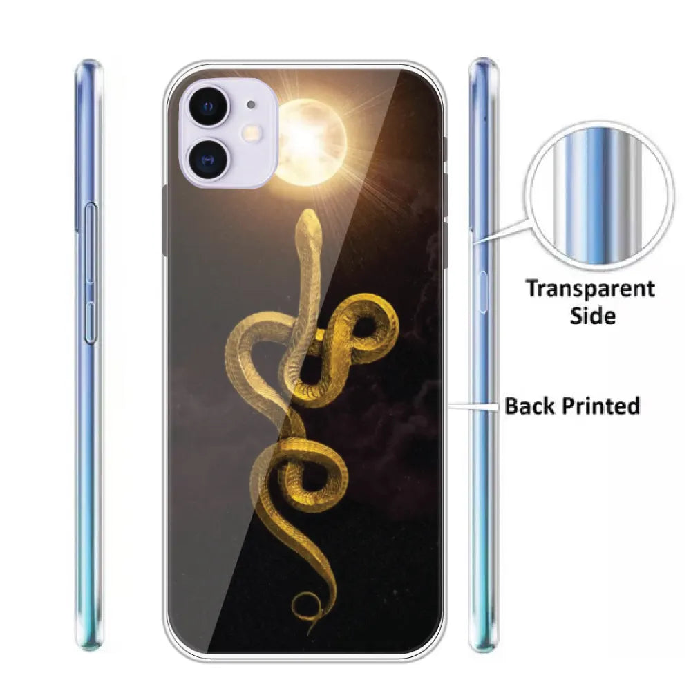 Golden Serpent - Printed Silicone Case For Apple iPhone Infographic