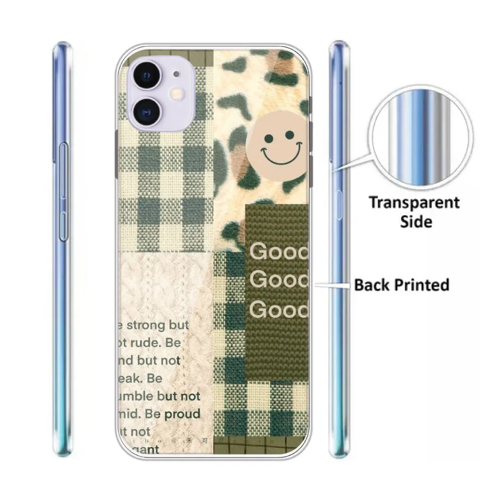 Patchwork Positivity - Printed Silicone Case For Apple iPhone Infographic