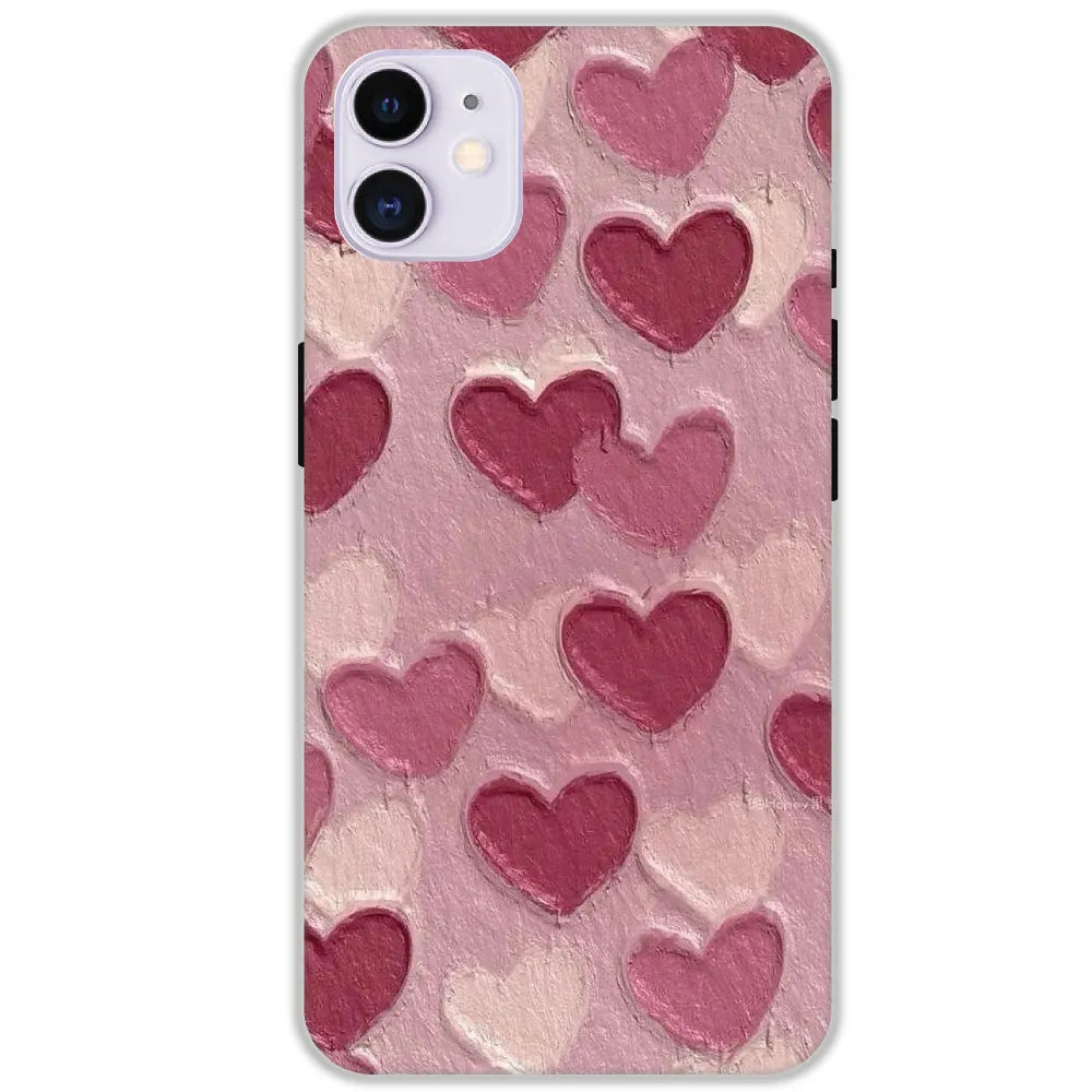 Pastel Hearts Love - Hard Cases For Apple iPhone 11