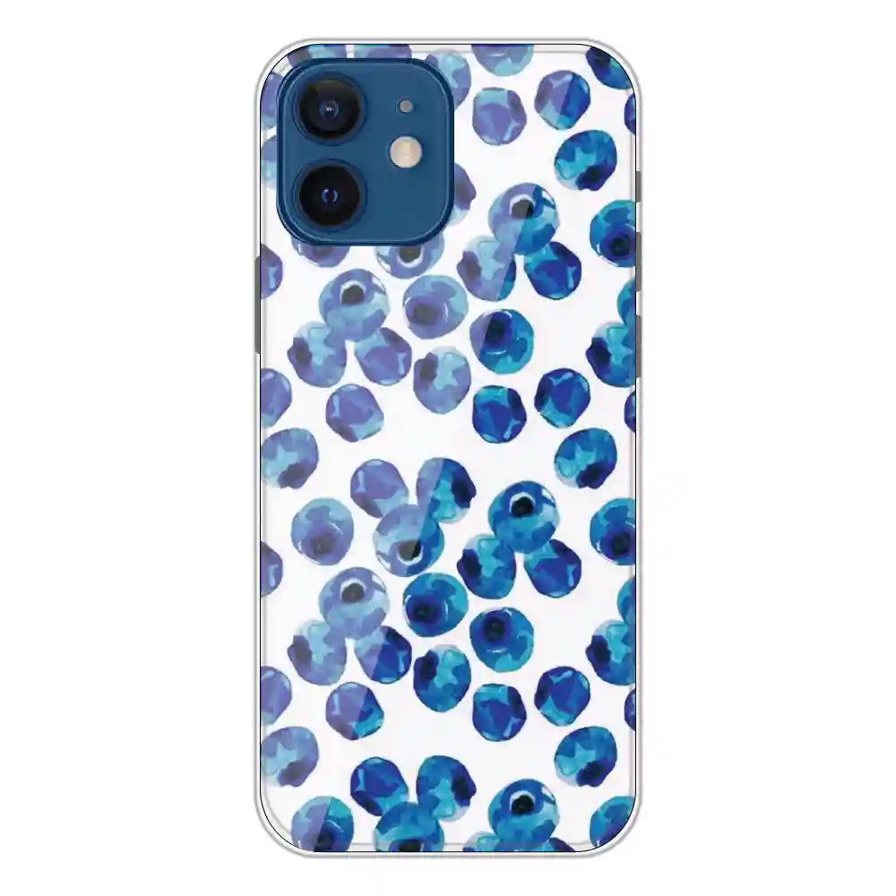 Blueberries - Printed Silicone Case For Apple iPhone 12 Mini