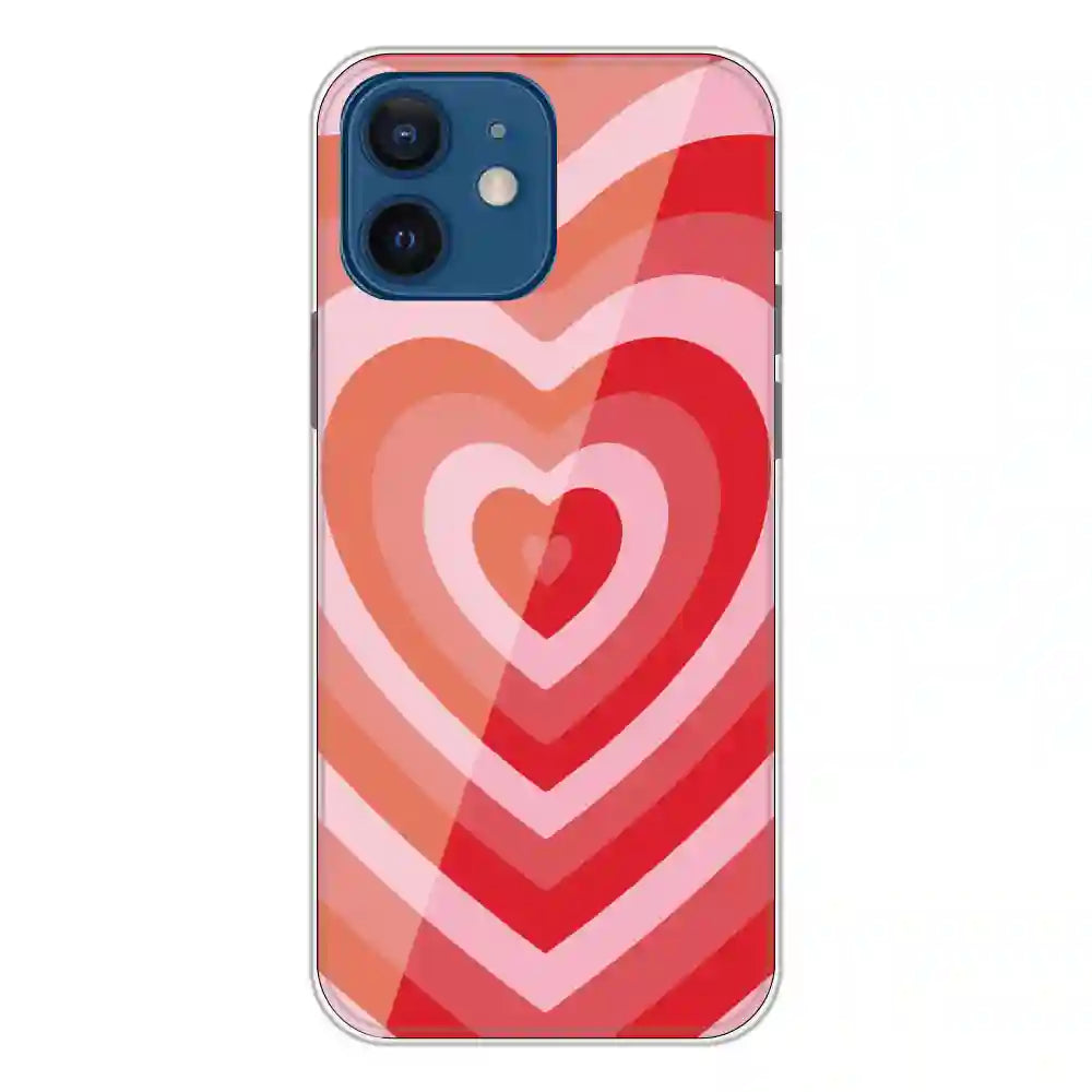 Red Hearts - Printed Silicone Case For Apple iPhone 12 Mini