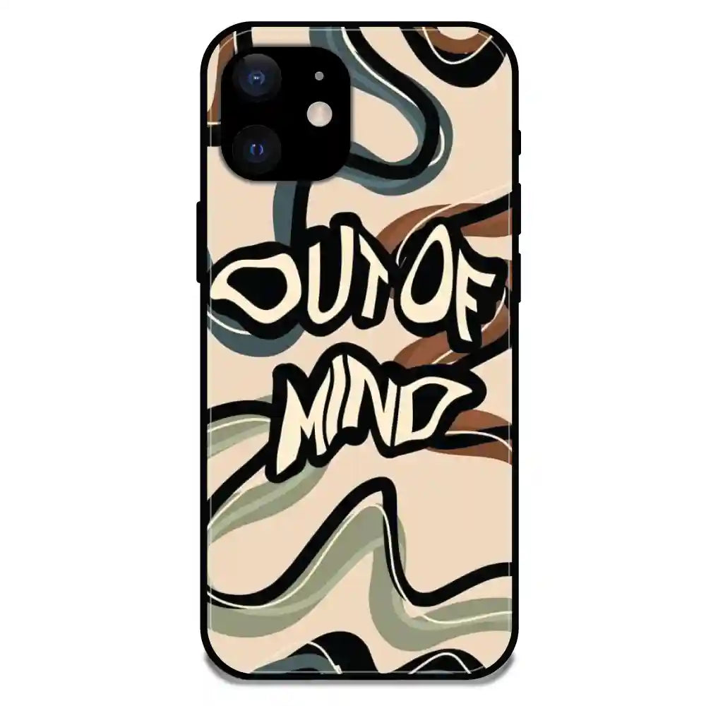 'Out Of Mind - Glossy Metal Silicone Case For Apple iPhone 12 Mini