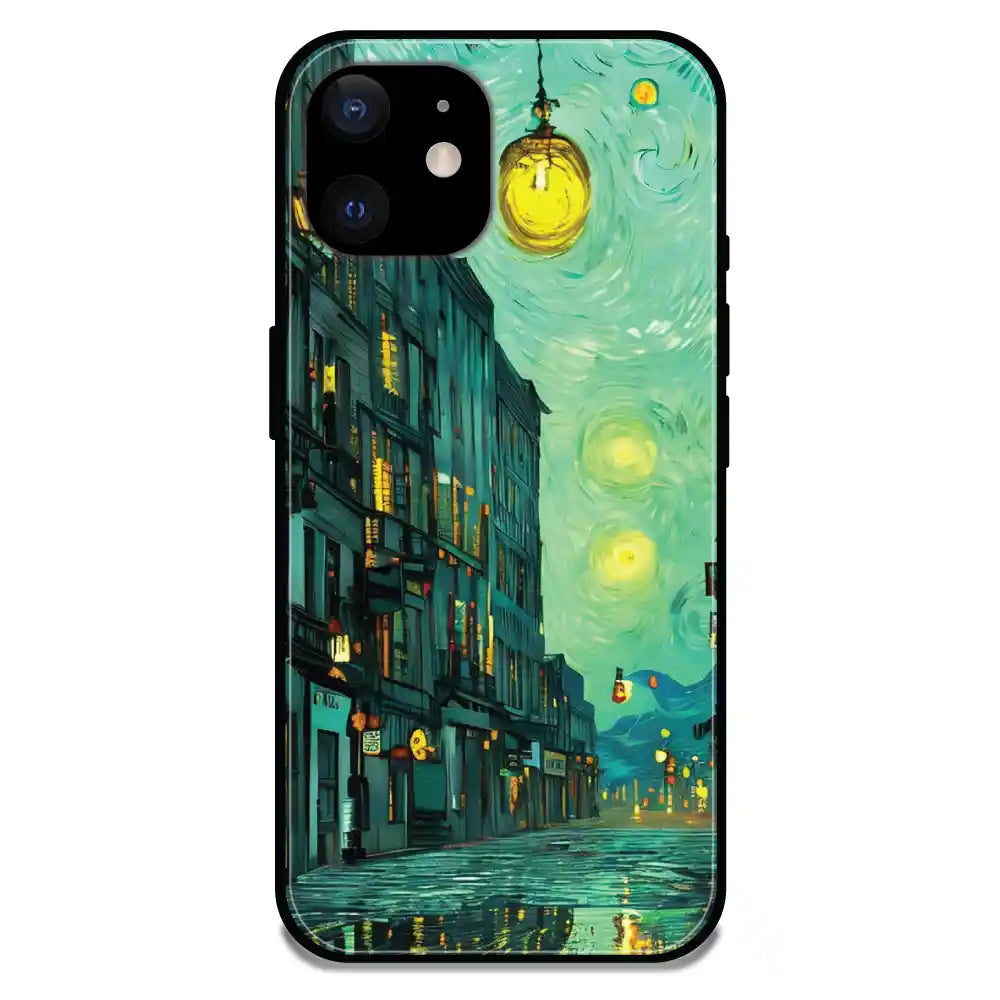 European Art - Glossy Metal Silicone Case For Apple iPhone Models