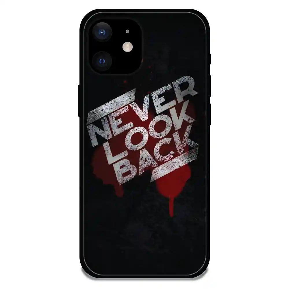 'Never Look Back - Glossy Metal Silicone Case For Apple iPhone 12 Mini