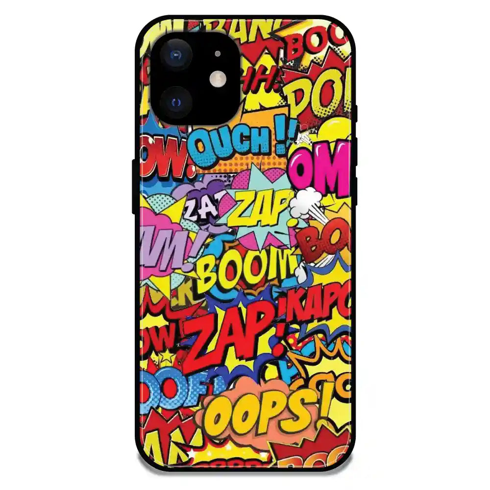 Comic Pop Art - Glossy Metal Silicone Case For Apple iPhone Models