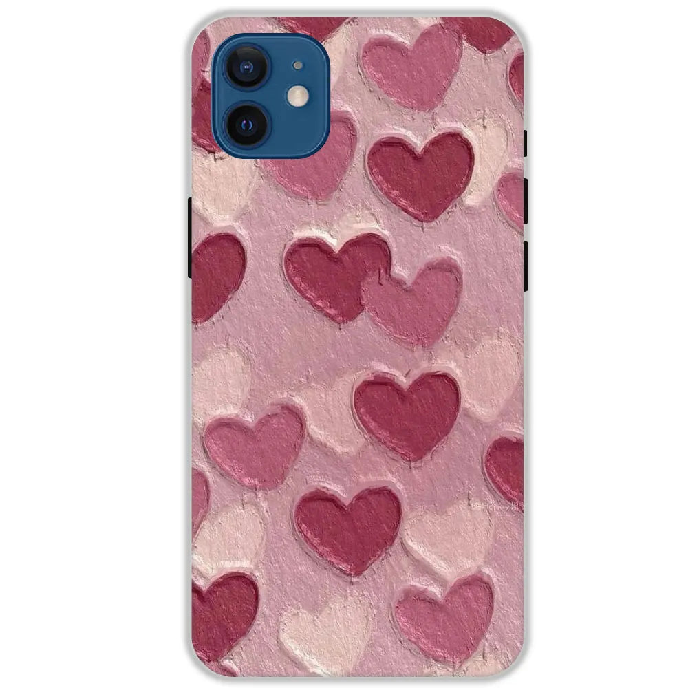 Pastel Hearts Love - Hard Cases For Apple iPhone 12 Mini