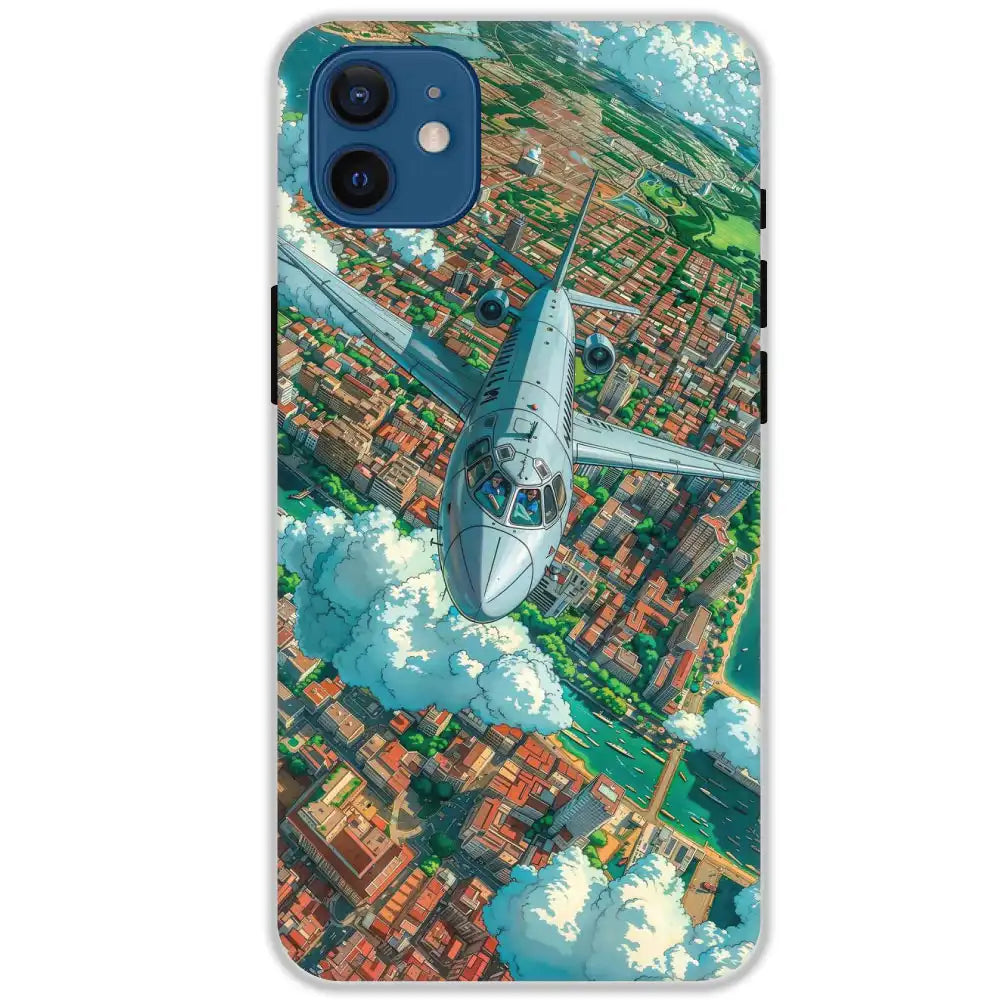 Flying Over City - Hard Cases For Apple iPhone 12 Mini