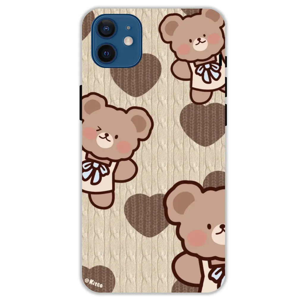 Teddy Heart - Hard Cases For Apple iPhone 12 Mini