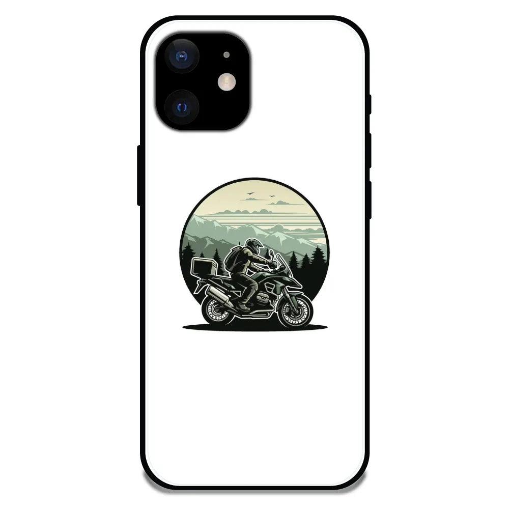 'Biker - Glossy Metal Silicone Case For Apple iPhone 12 Mini