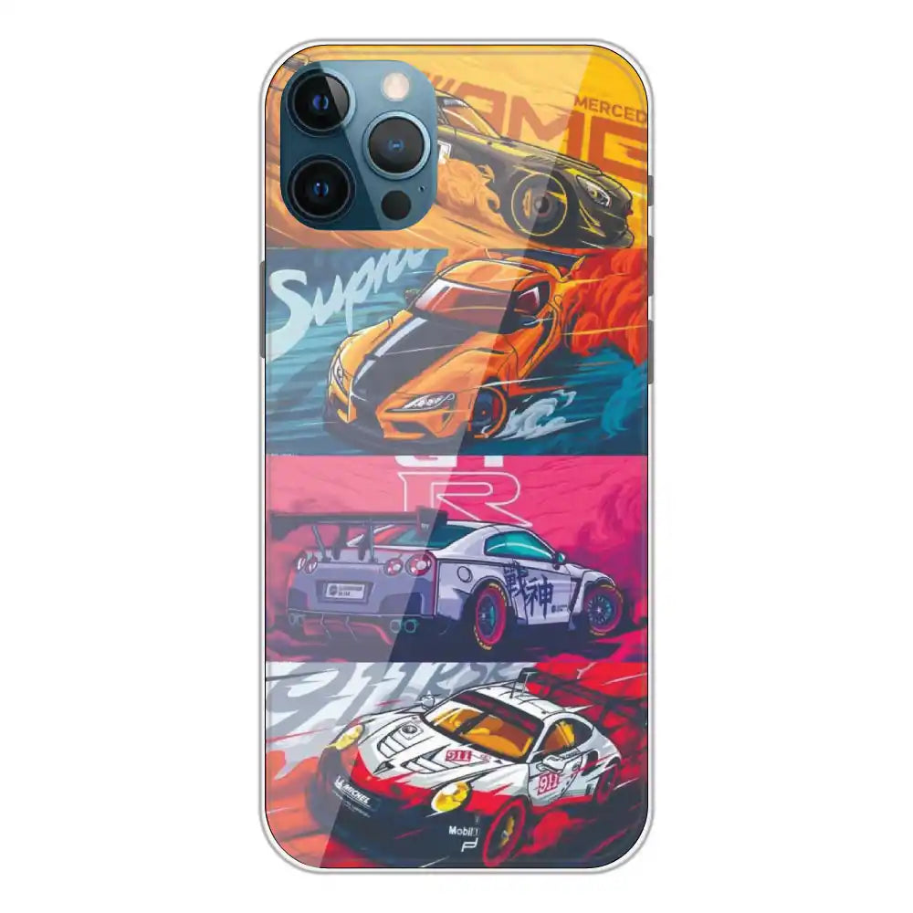 Sports Car - Printed Silicone Case For Apple iPhone 12 Pro Max