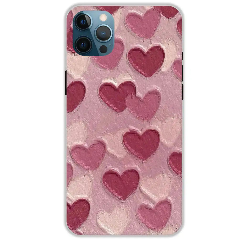 Pastel Hearts Love - Hard Cases For Apple iPhone 12 Pro Max