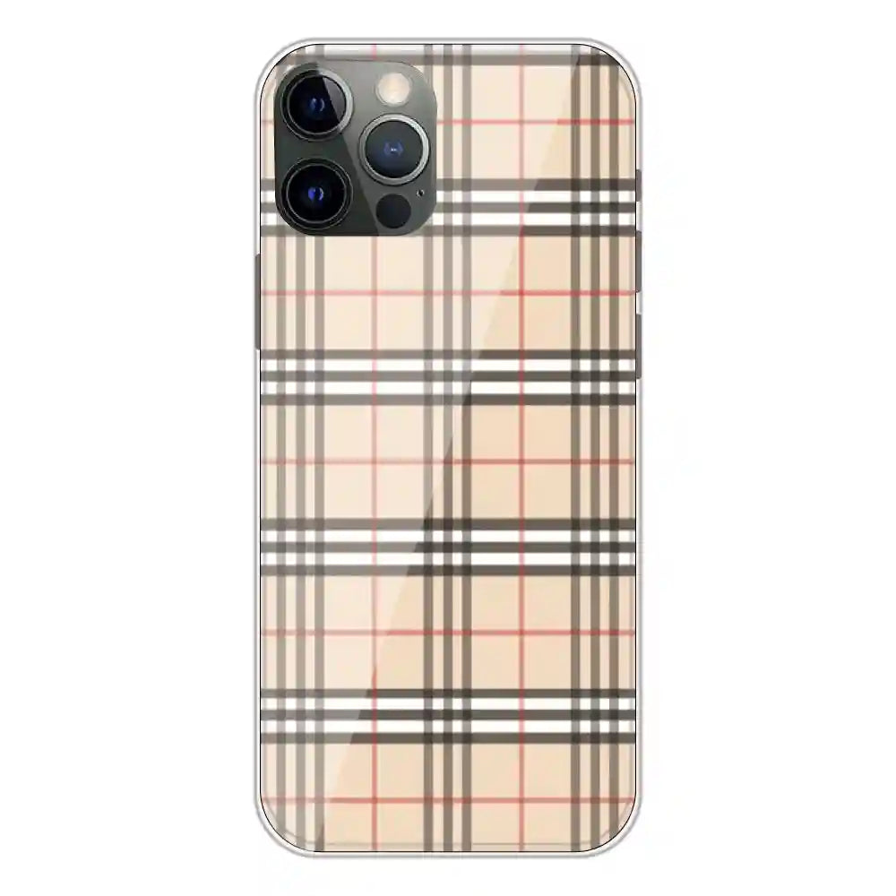 Yellow Checks - Printed Silicone Case For Apple iPhone 12 Pro